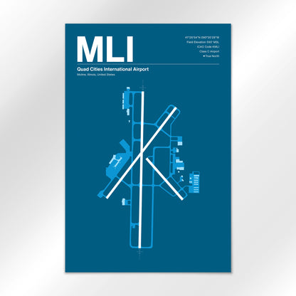MLI Airport Diagram