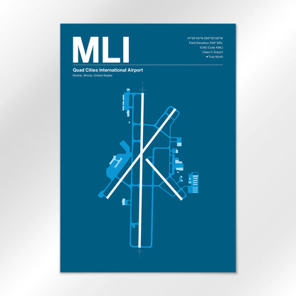 MLI Airport Diagram