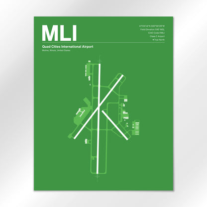 MLI Airport Diagram