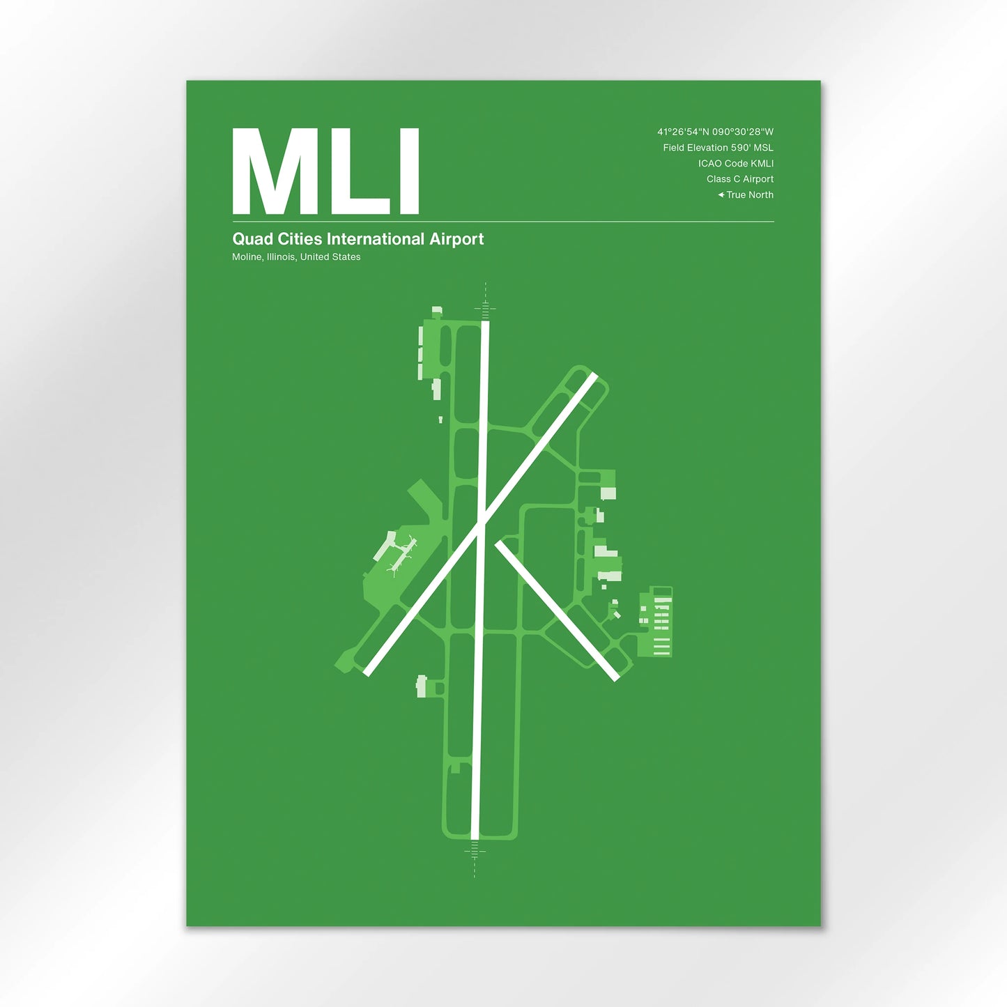 MLI Airport Diagram