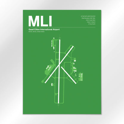MLI Airport Diagram
