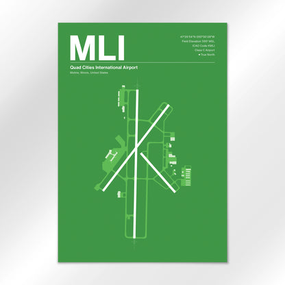 MLI Airport Diagram
