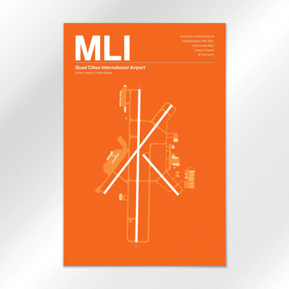 MLI Airport Diagram