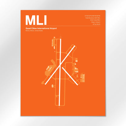 MLI Airport Diagram