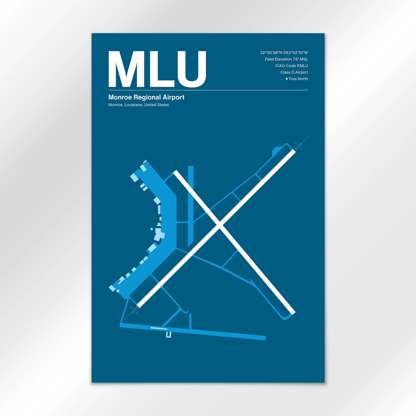 MLU Airport Diagram