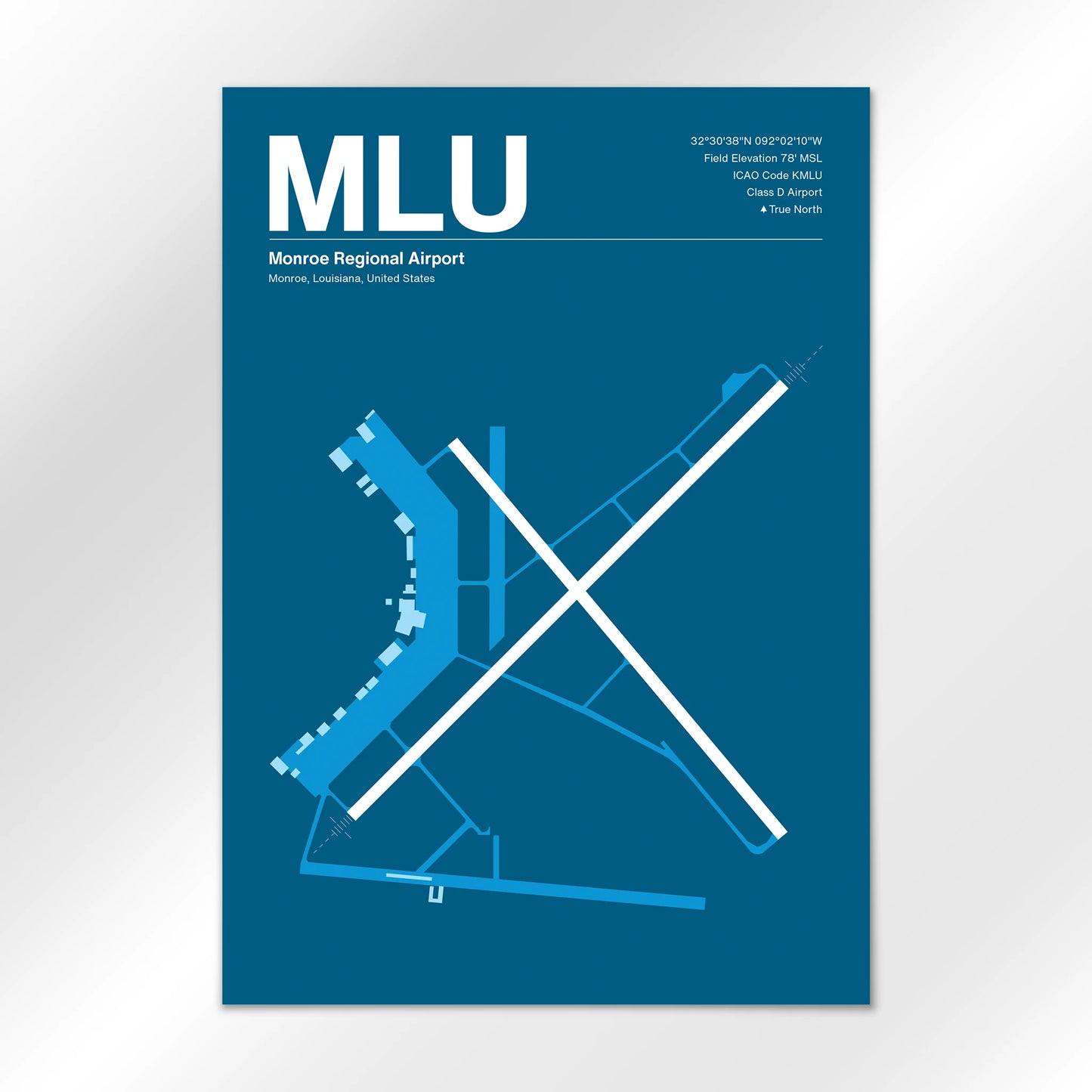 MLU Airport Diagram