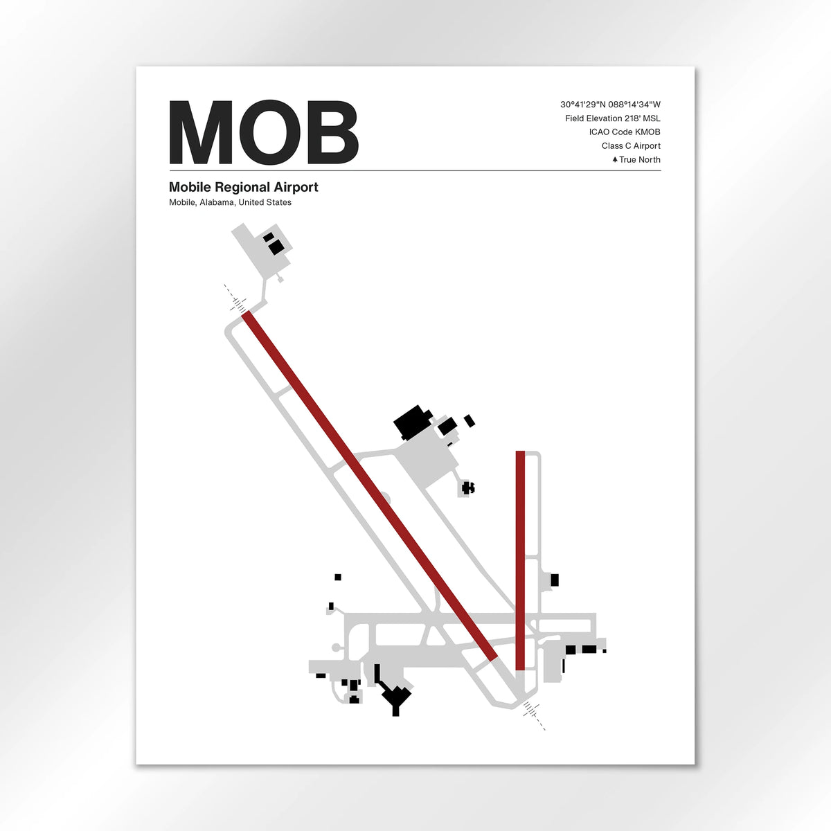 MOB Airport Diagram