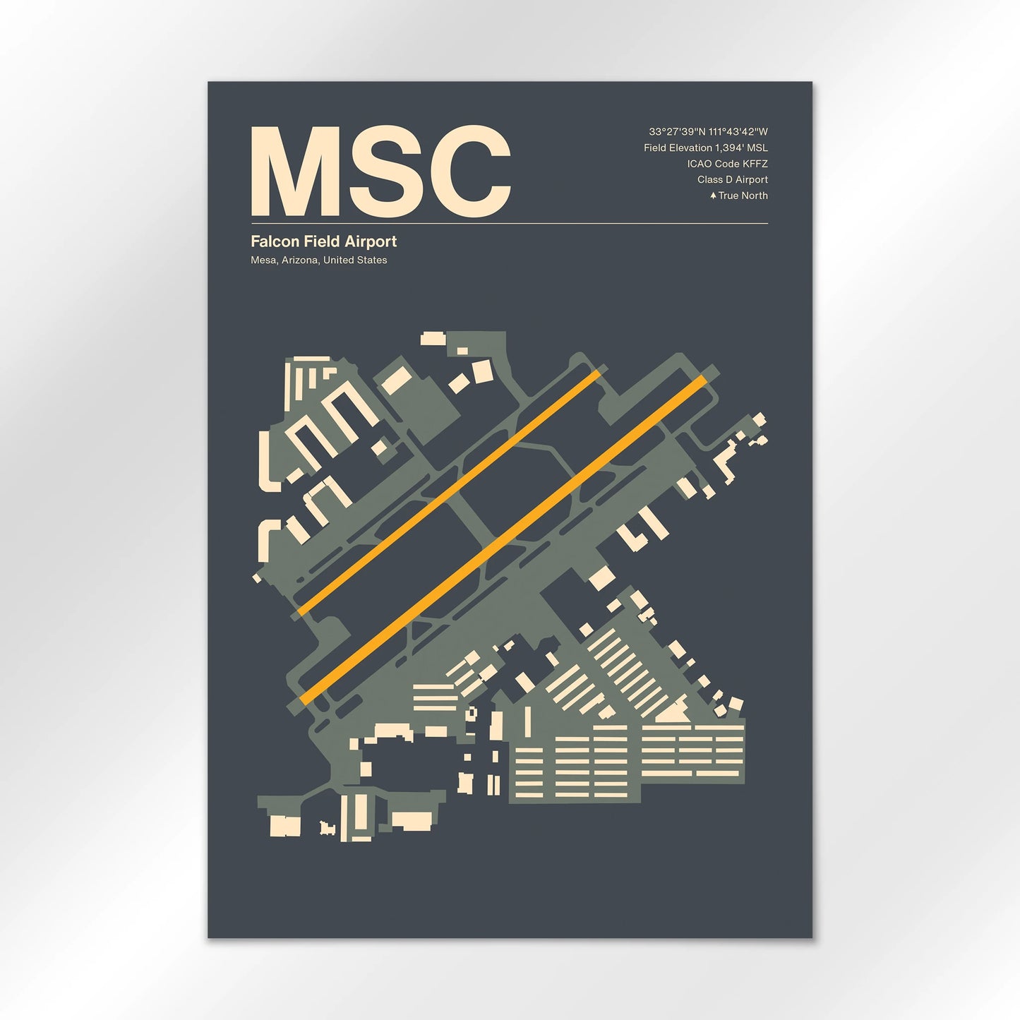 MSC | Mesa - Mid - Century Slate - A2 - No Frame
