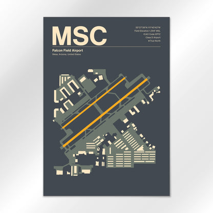 MSC | Mesa - Mid - Century Slate - A3 - No Frame