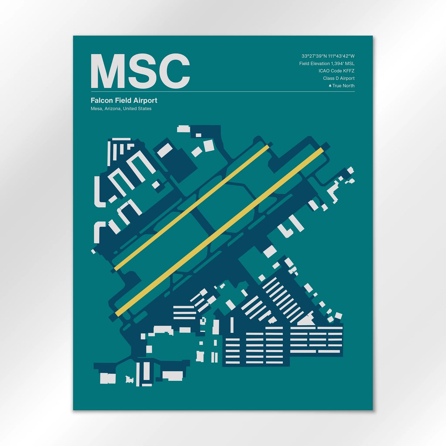 MSC | Mesa - Mid - Century Moss - 16×20" - No Frame