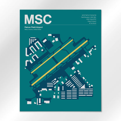 MSC | Mesa - Mid - Century Moss - 16×20" - No Frame