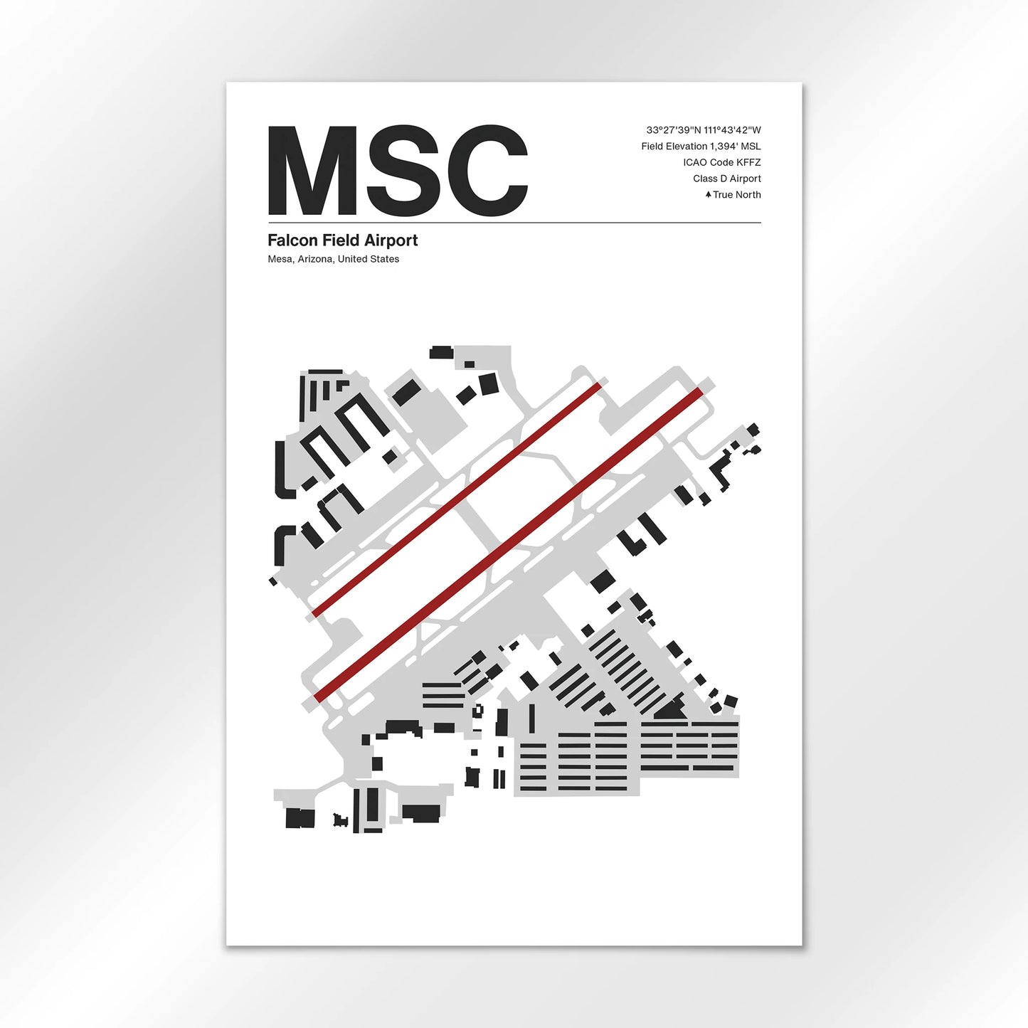 MSC | Mesa - Mid - Century Modern - 12×18" - No Frame
