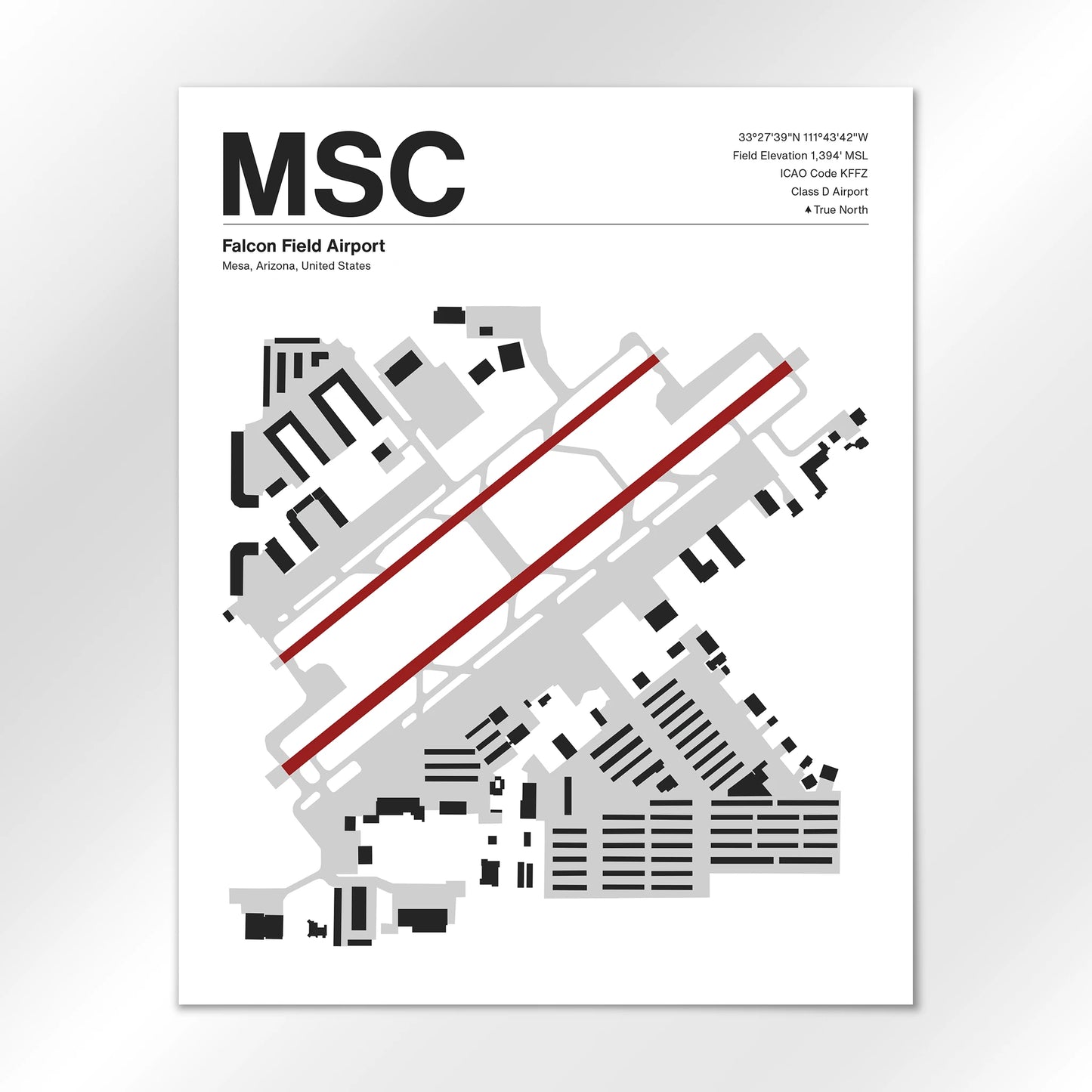MSC | Mesa - Mid - Century Modern - 16×20" - No Frame