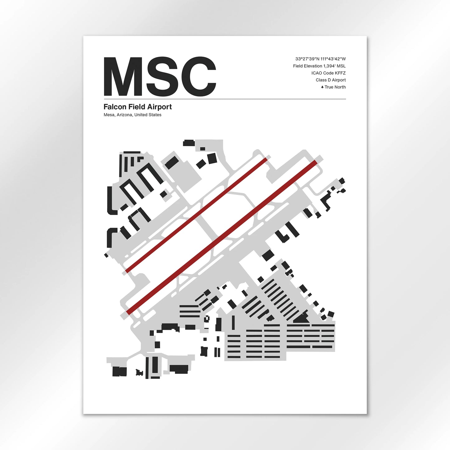 MSC | Mesa - Mid - Century Modern - 18×24" - No Frame