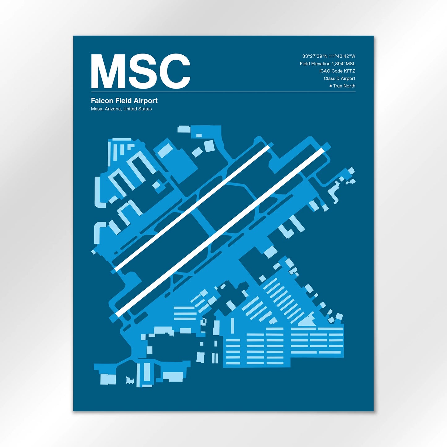 MSC | Mesa - Skyline Blue - 16×20" - No Frame