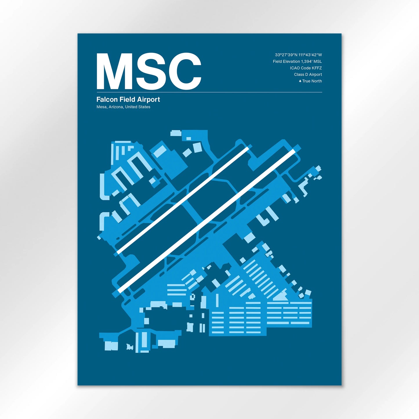 MSC | Mesa - Skyline Blue - 18×24" - No Frame