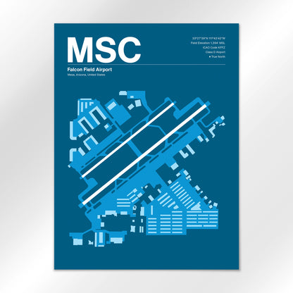 MSC | Mesa - Skyline Blue - 18×24" - No Frame