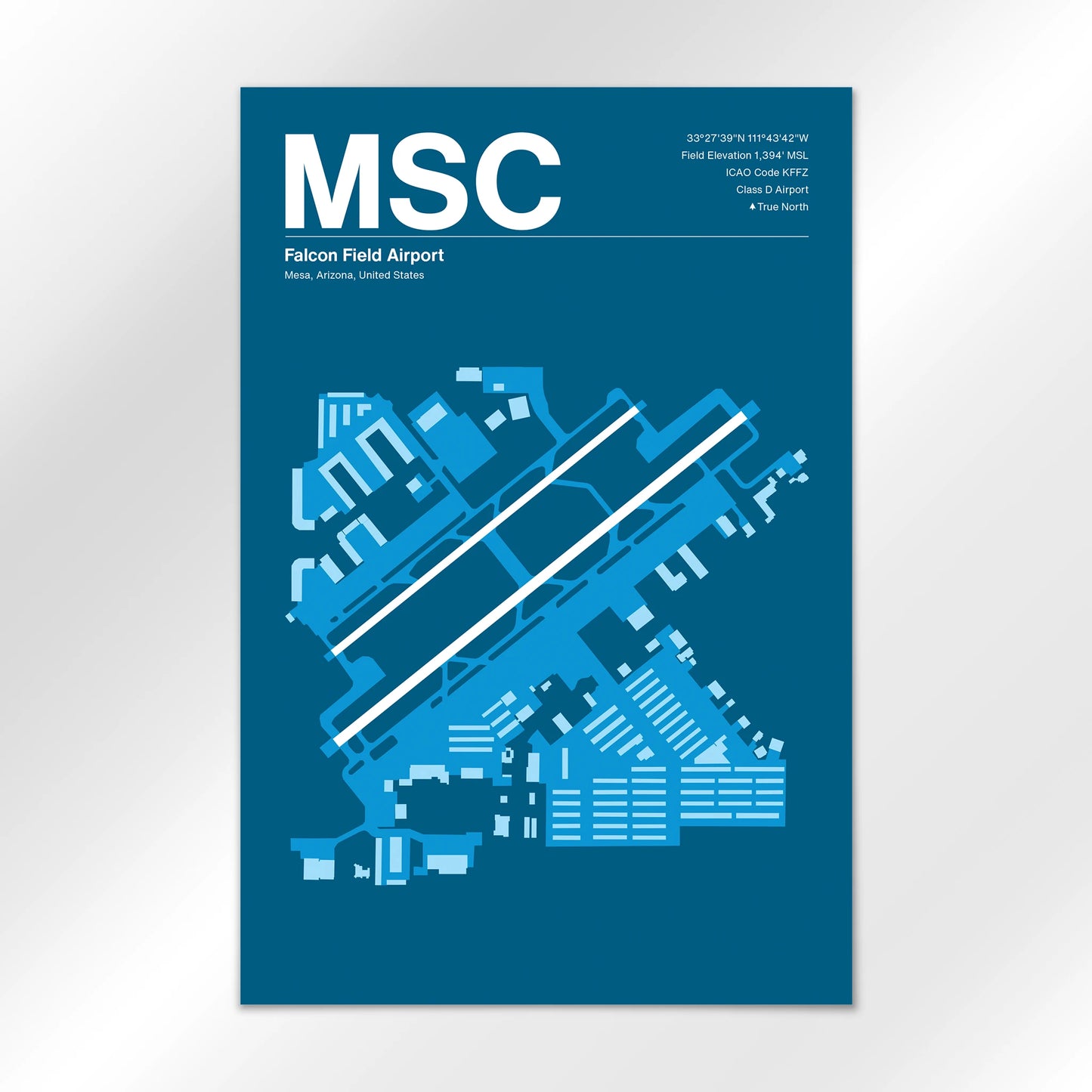 MSC | Mesa - Skyline Blue - 24×36" - No Frame