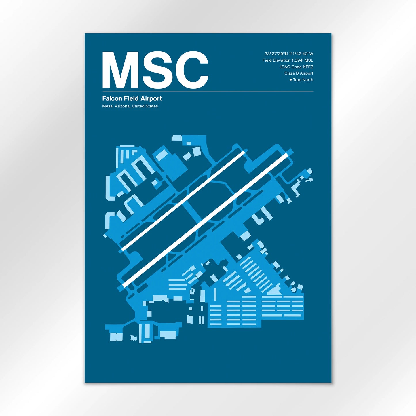 MSC | Mesa - Skyline Blue - A2 - No Frame
