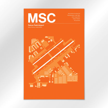 MSC | Mesa - Sunset Orange - 12×18" - No Frame