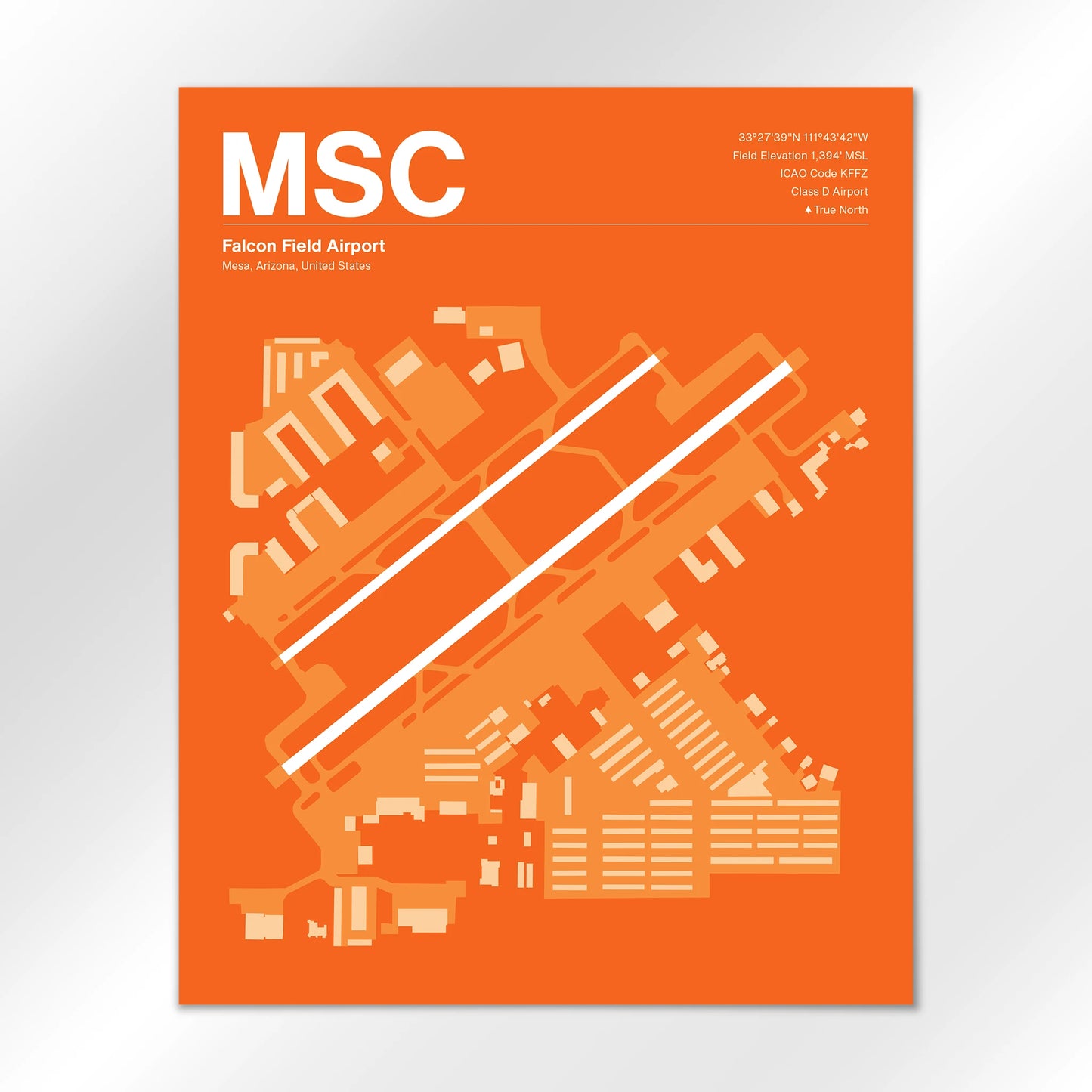 MSC | Mesa - Sunset Orange - 16×20" - No Frame