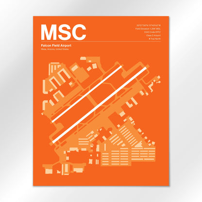 MSC | Mesa - Sunset Orange - 16×20" - No Frame
