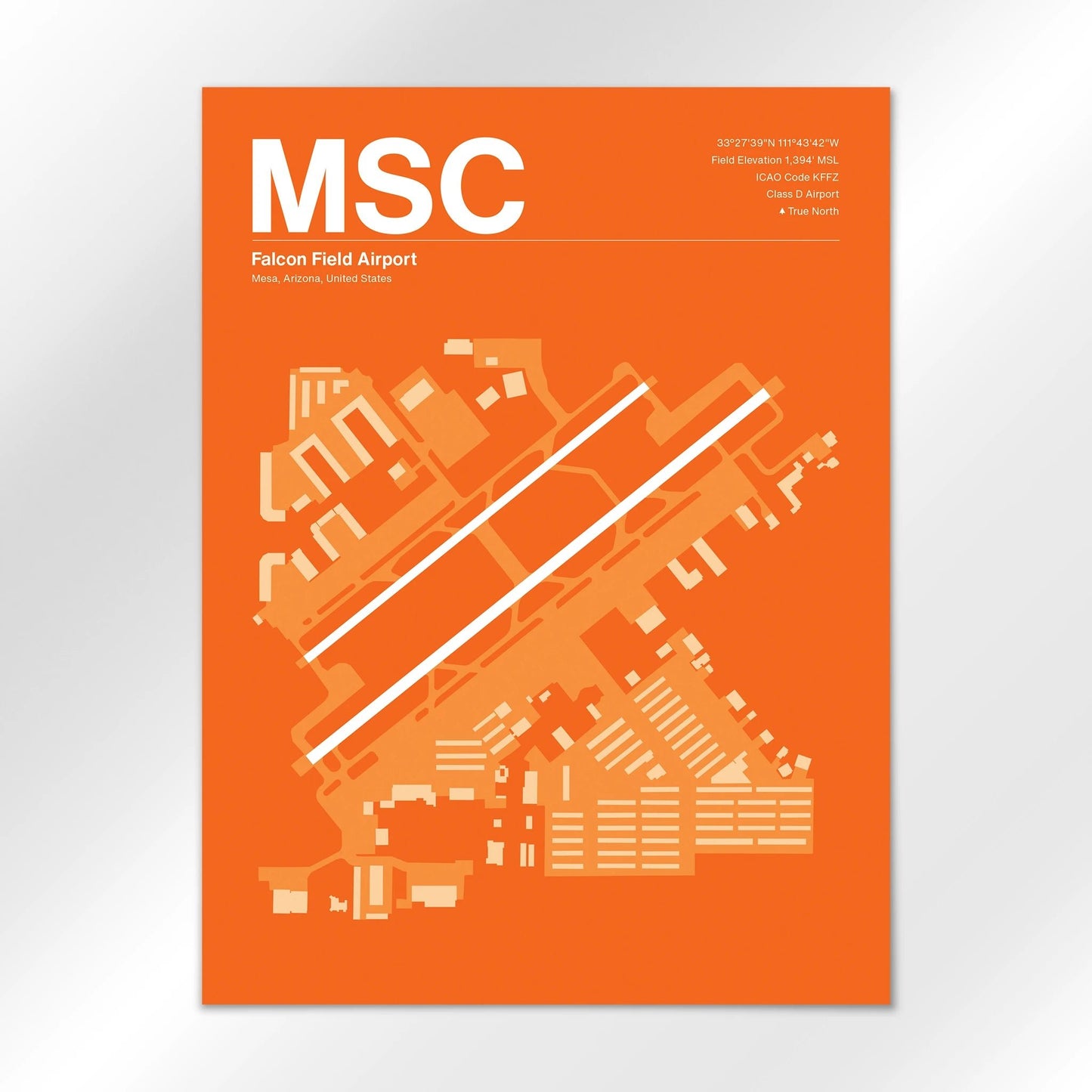 MSC | Mesa - Sunset Orange - 18×24" - No Frame