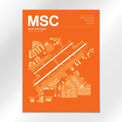 MSC | Mesa - Sunset Orange - 18×24" - No Frame