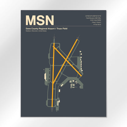 MSN | Madison - Mid - Century Slate - 16×20" - No Frame