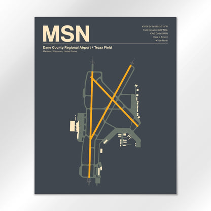 MSN Airport Diagram