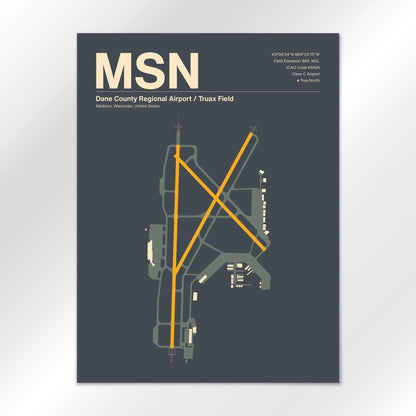 MSN | Madison - Mid - Century Slate - 18×24" - No Frame