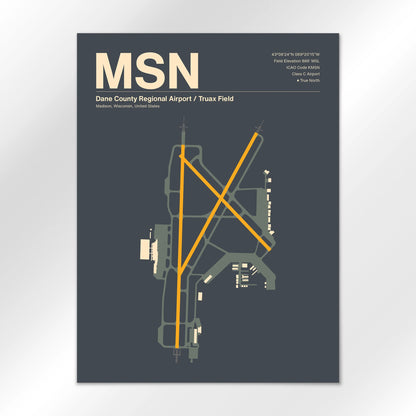 MSN Airport Diagram