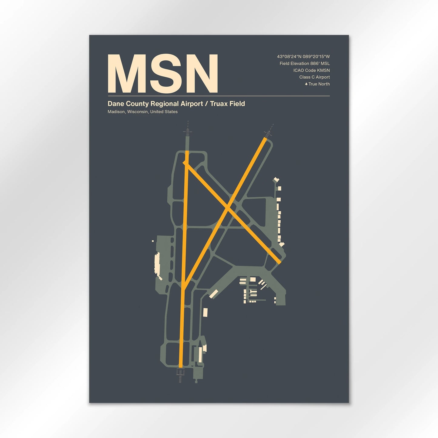 MSN | Madison - Mid - Century Slate - A2 - No Frame