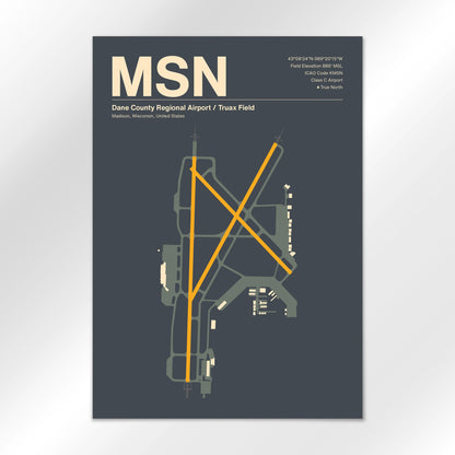 MSN | Madison - Mid - Century Slate - A2 - No Frame