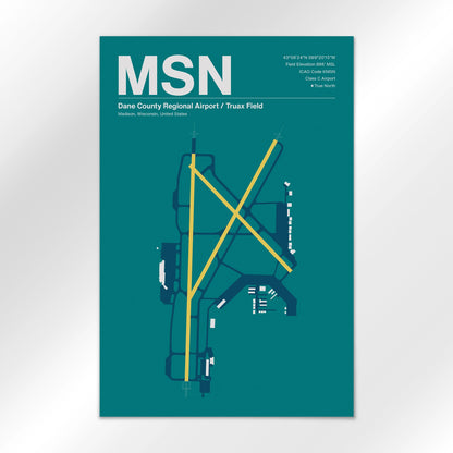 MSN | Madison - Mid - Century Moss - 12×18" - No Frame