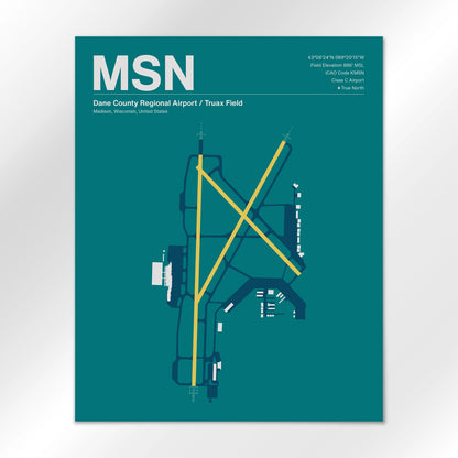 MSN Airport Diagram