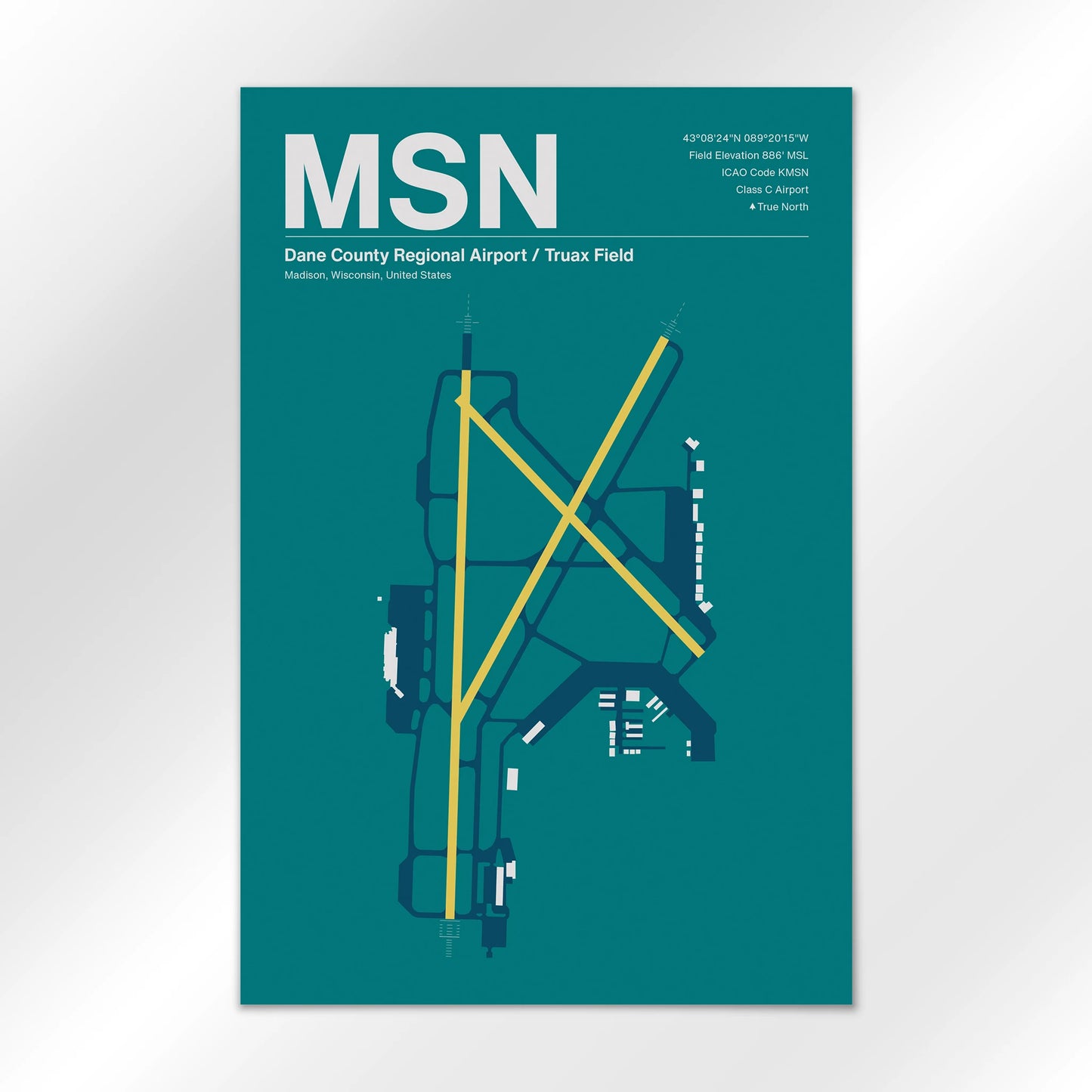 MSN | Madison - Mid - Century Moss - 24×36" - No Frame