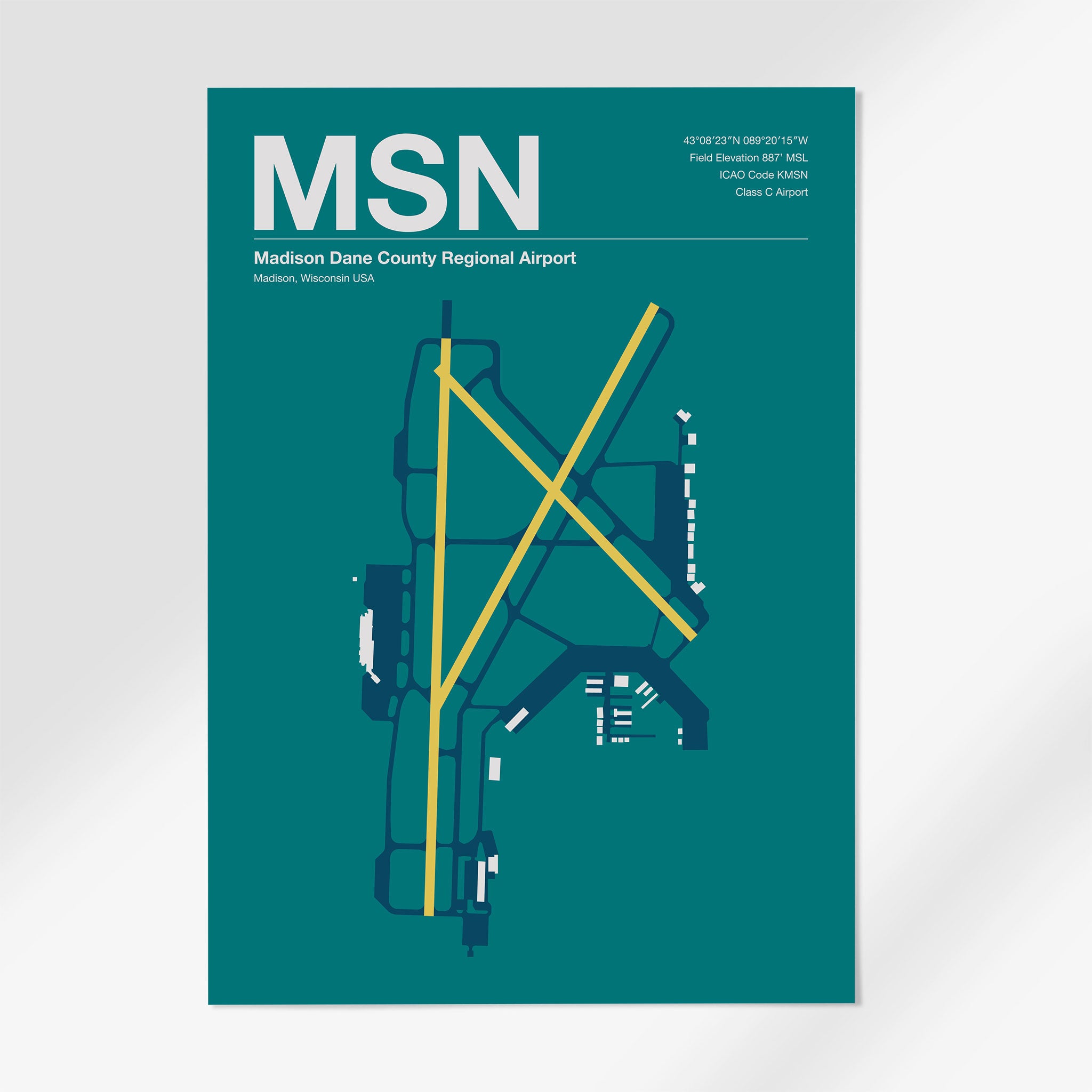 MSN | Madison - 24×36" - Mid - Century Moss - No Frame