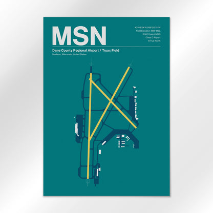 MSN | Madison - Mid - Century Moss - A2 - No Frame