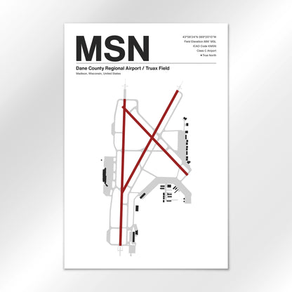 MSN | Madison - Mid - Century Modern - 12×18" - No Frame