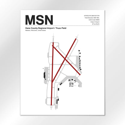 MSN | Madison - Mid - Century Modern - 16×20" - No Frame