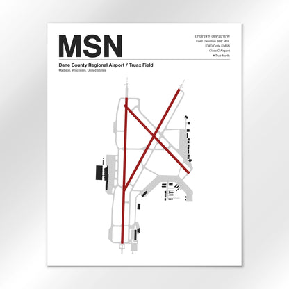 MSN Airport Diagram