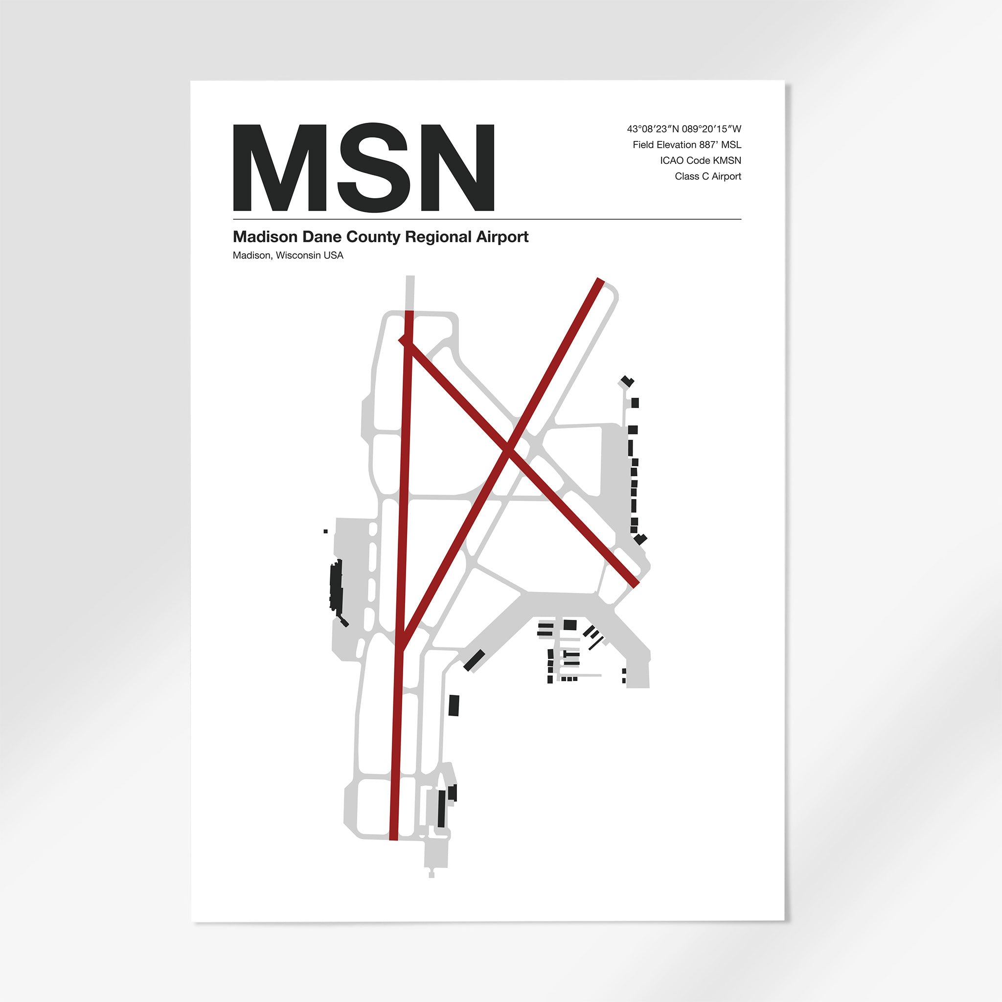 MSN | Madison - 24×36" - Mid - Century Modern - No Frame