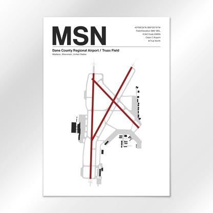 MSN Airport Diagram