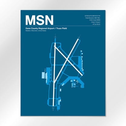 MSN Airport Diagram