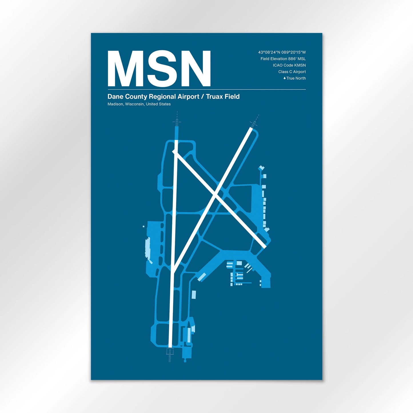 MSN | Madison - Skyline Blue - 24×36" - No Frame