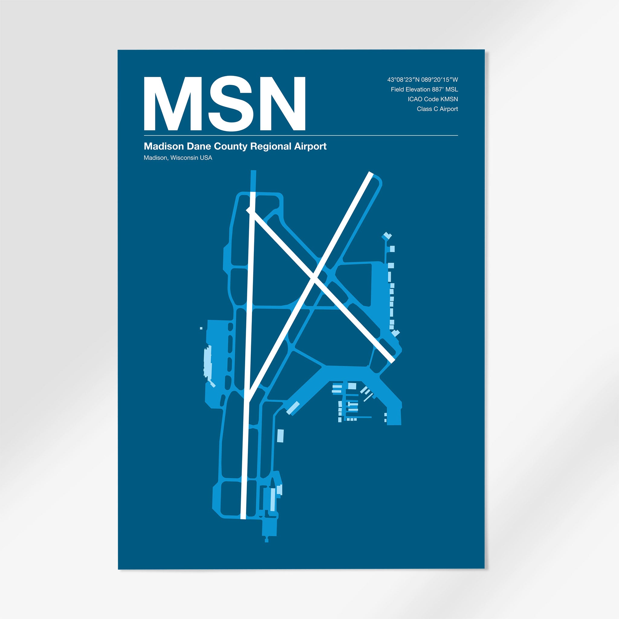 MSN | Madison - 24×36" - Skyline Blue - No Frame