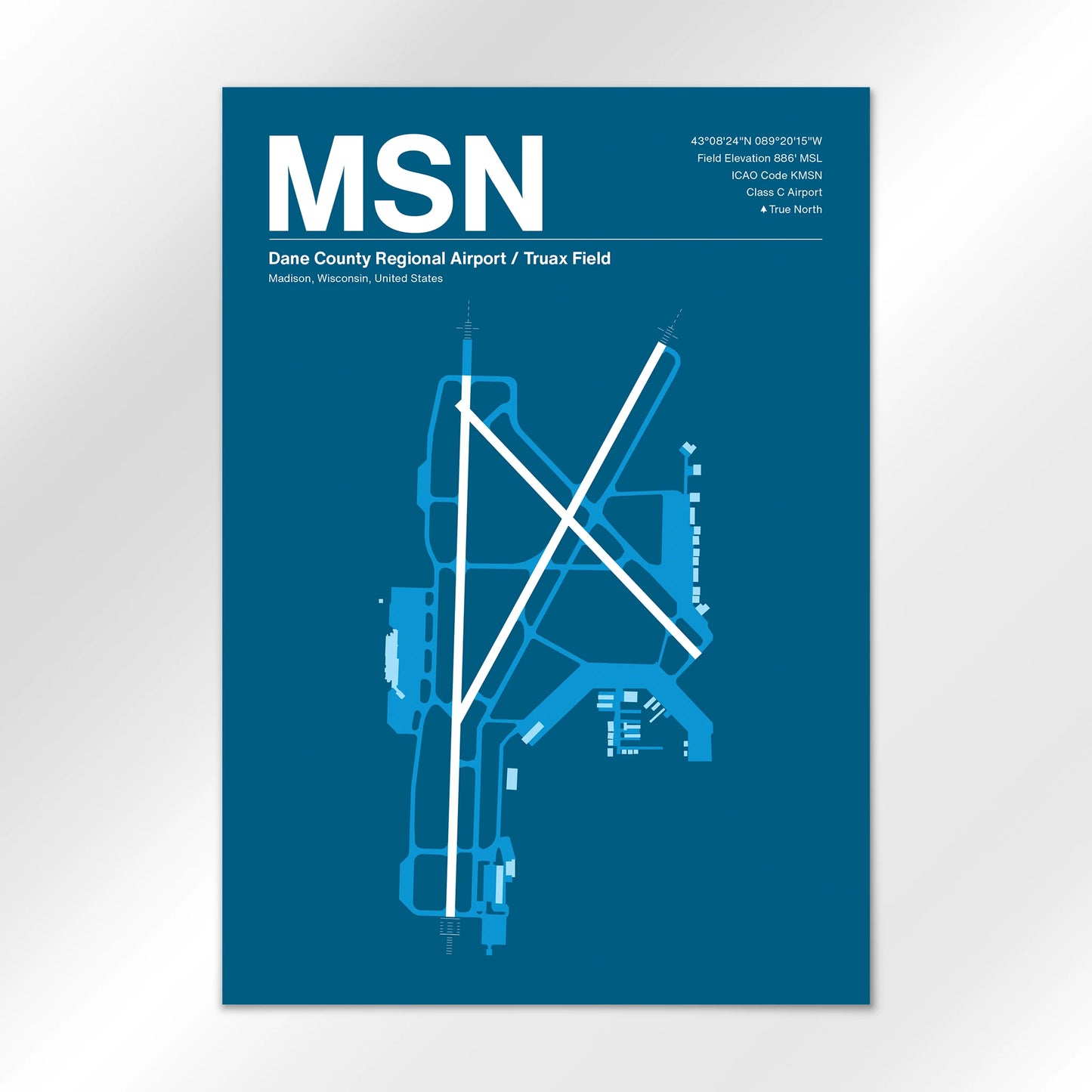 MSN | Madison - Skyline Blue - A2 - No Frame