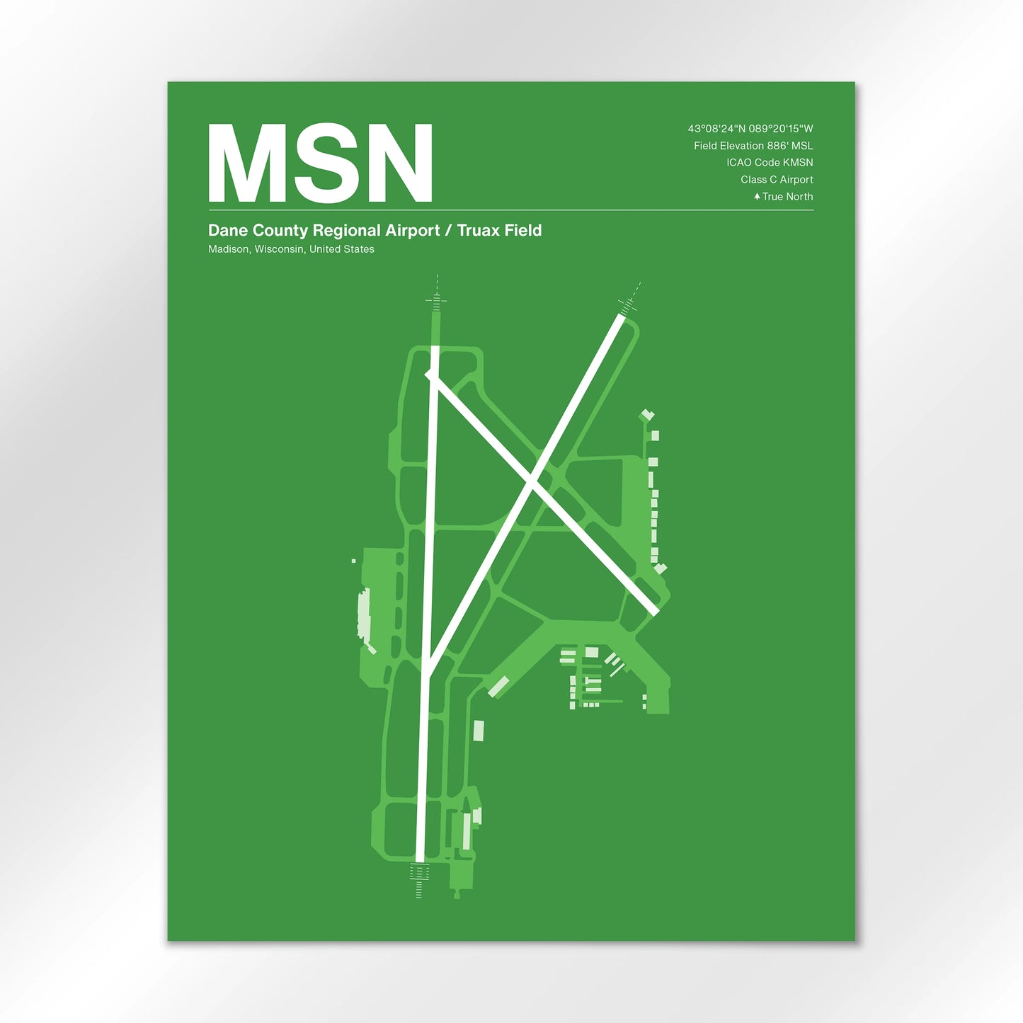 MSN | Madison - Overland Green - 16×20" - No Frame