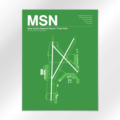 MSN Airport Diagram